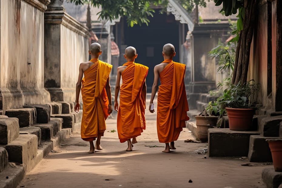 Kid Monks in Phnom Penh